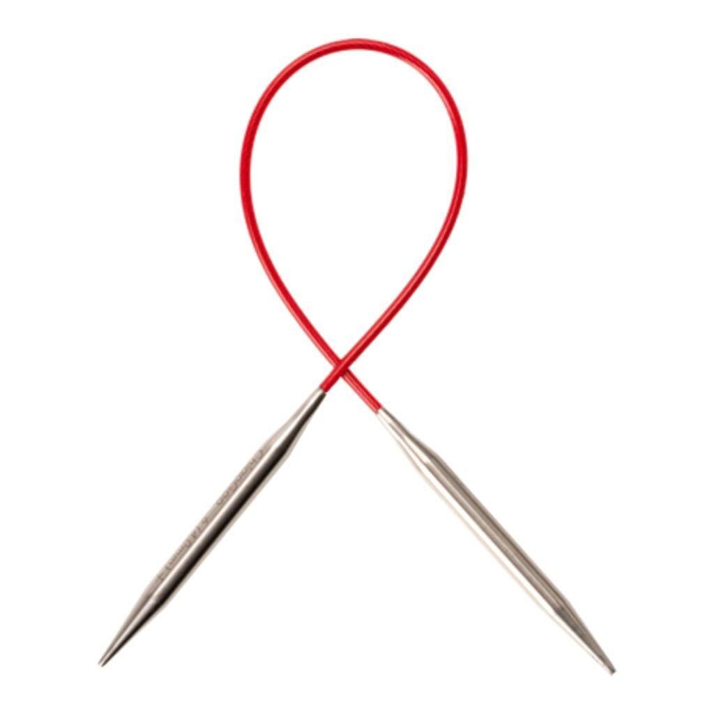 Chiaogoo 9&quot; Red Fixed Circulars - Tangled Yarn