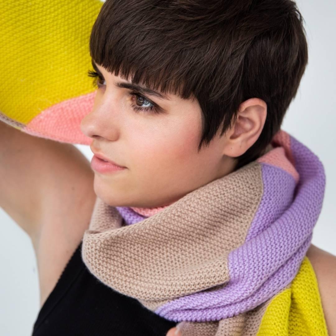Kaos Yarn Kontur Scarf Pattern - -