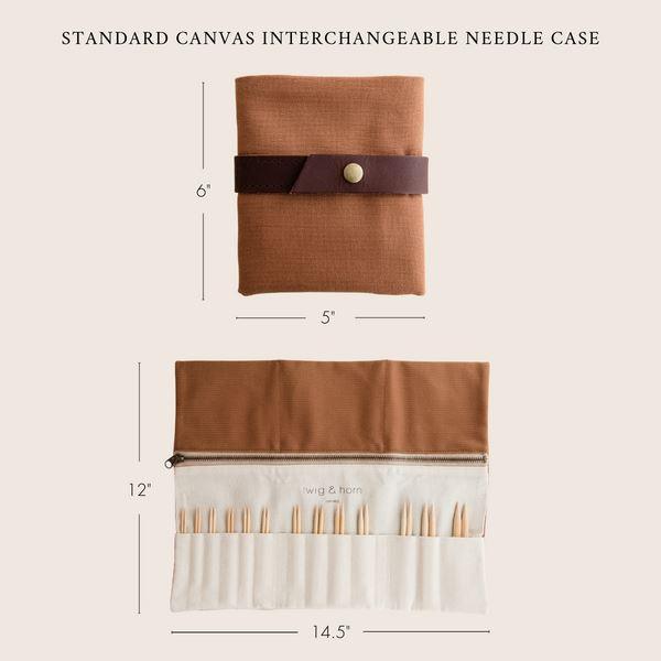 Twig & Horn Twig & Horn Canvas Interchangeable Needle Case -  - Project Bags