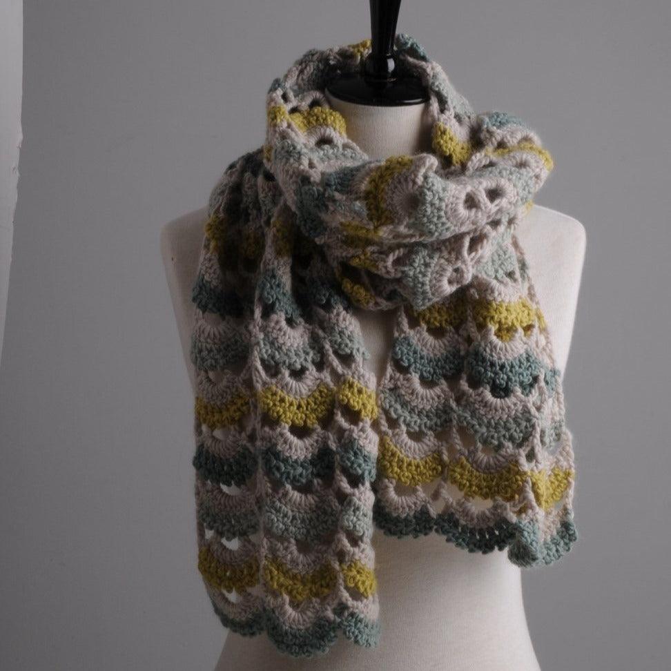 Mrs Moon Lace Plump Scarf [Crochet Pattern] -  - Crochet Pattern