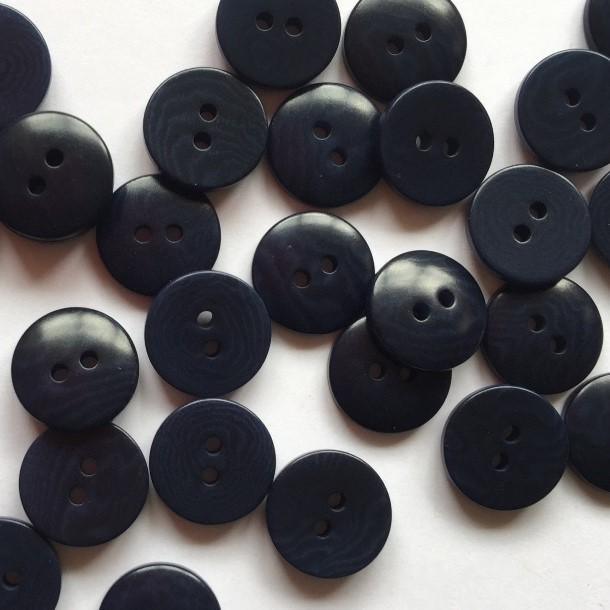 TextileGarden 11mm - Navy Blue Corozo Button -  - Buttons