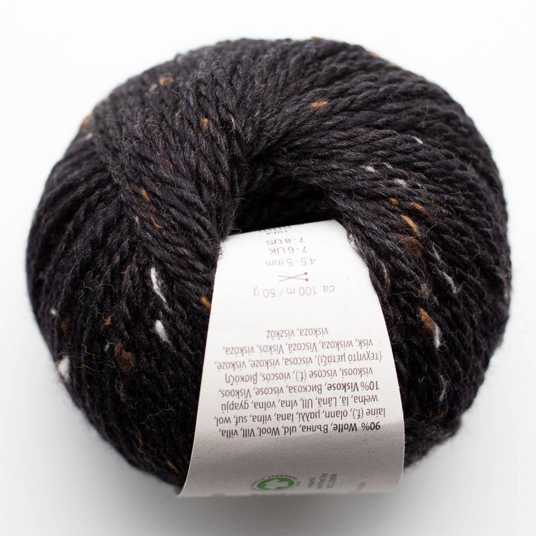 BC Garn BC Garn Hamelton Tweed 1 GOTS - 17 Black - Aran Knitting Yarn