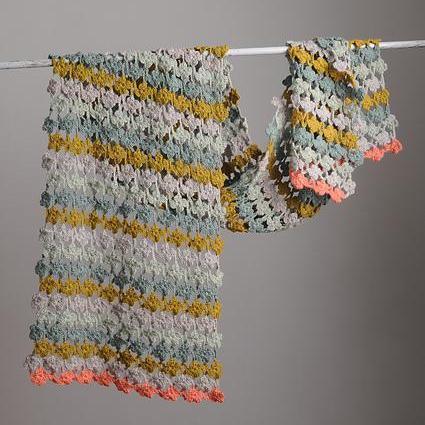 Mrs Moon Flower Trellis Scarf [Crochet Pattern] -  - Crochet Pattern