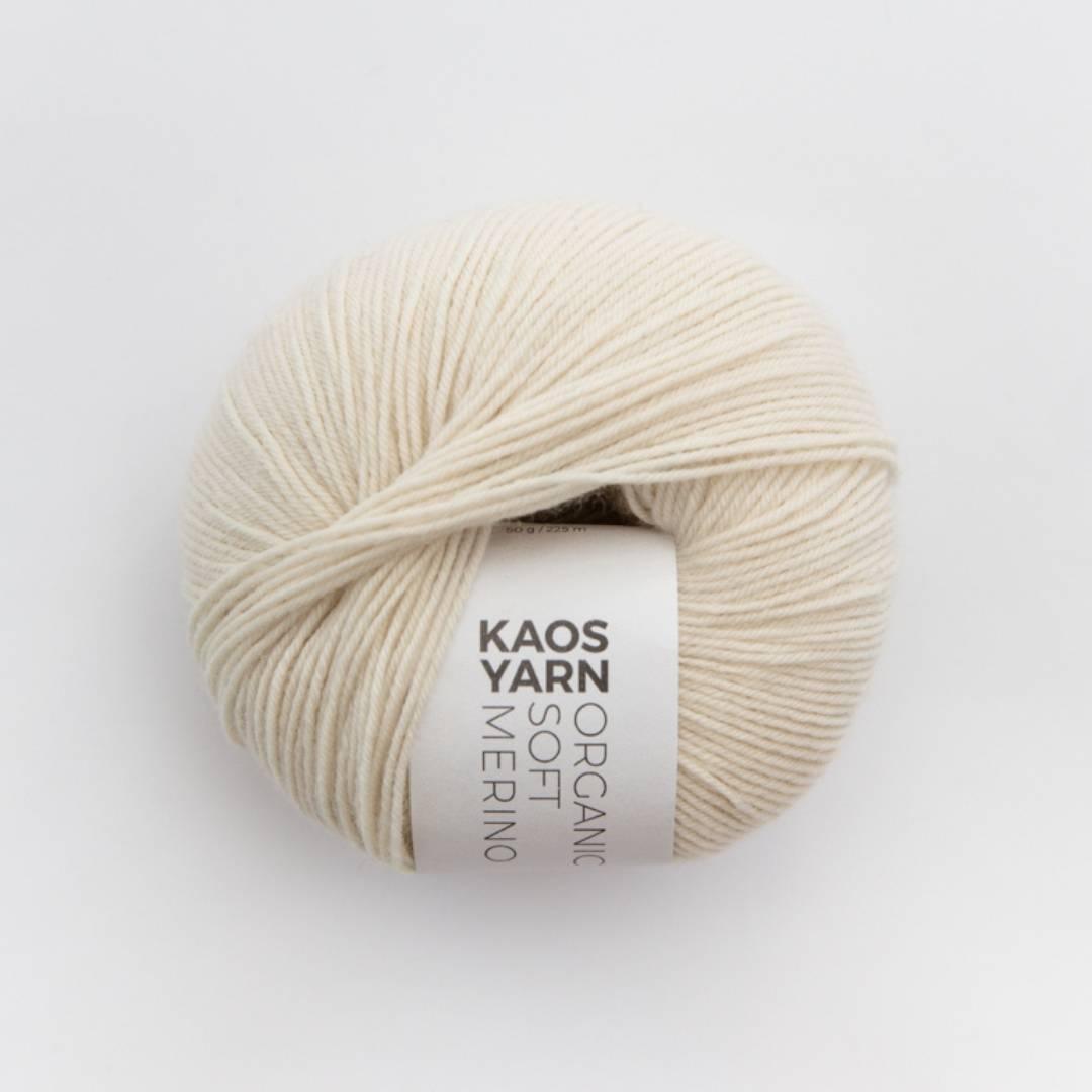 Kaos Yarn Kaos Organic Soft Merino - 1001 Natural - Yarn