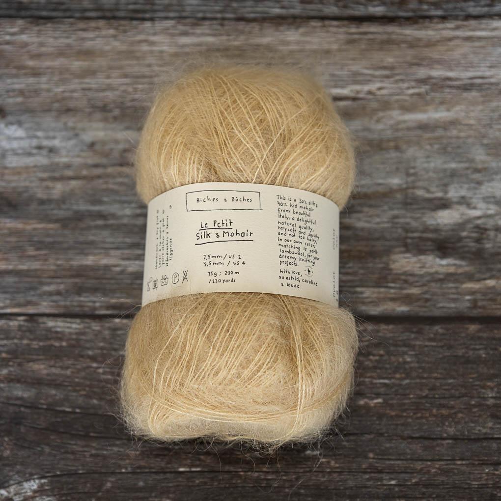 Biches & Bûches Biches & Bûches Le Petit Silk & Mohair - Hay - Lace Knitting Yarn