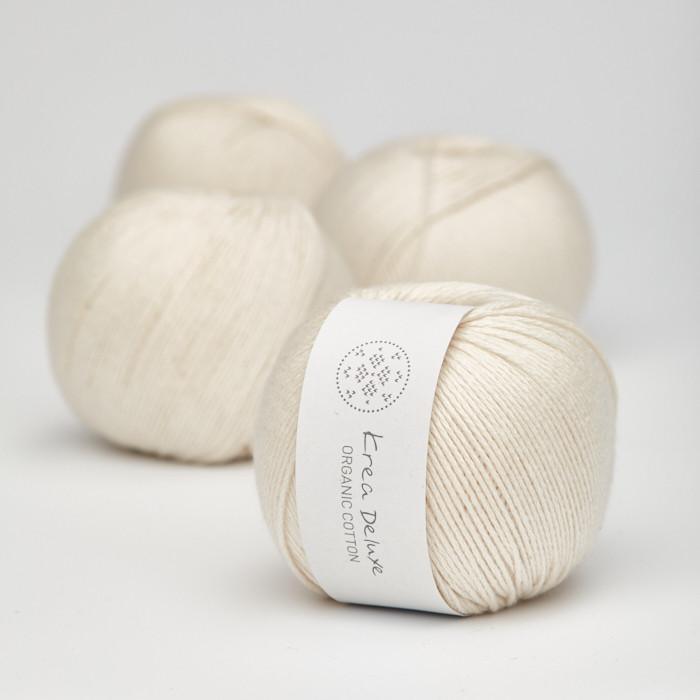 Krea Deluxe Krea Deluxe Organic Cotton - No. 1 - 4ply Knitting Yarn