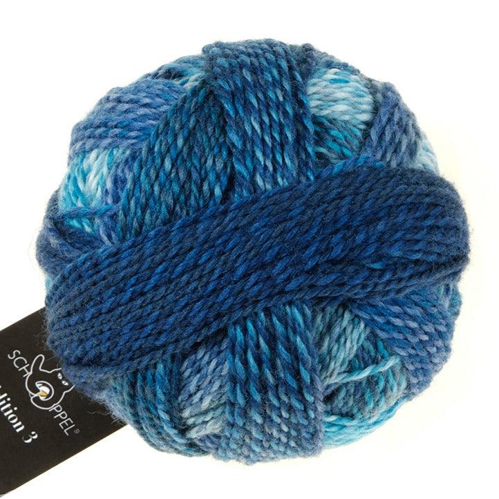 Schoppel-Wolle Zauberball Edition 3 - Bluish (2362) - 4ply Knitting Yarn