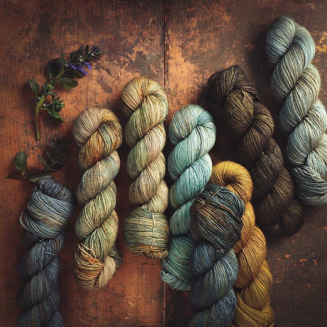 Hand-dyed yarn by Positive Ease