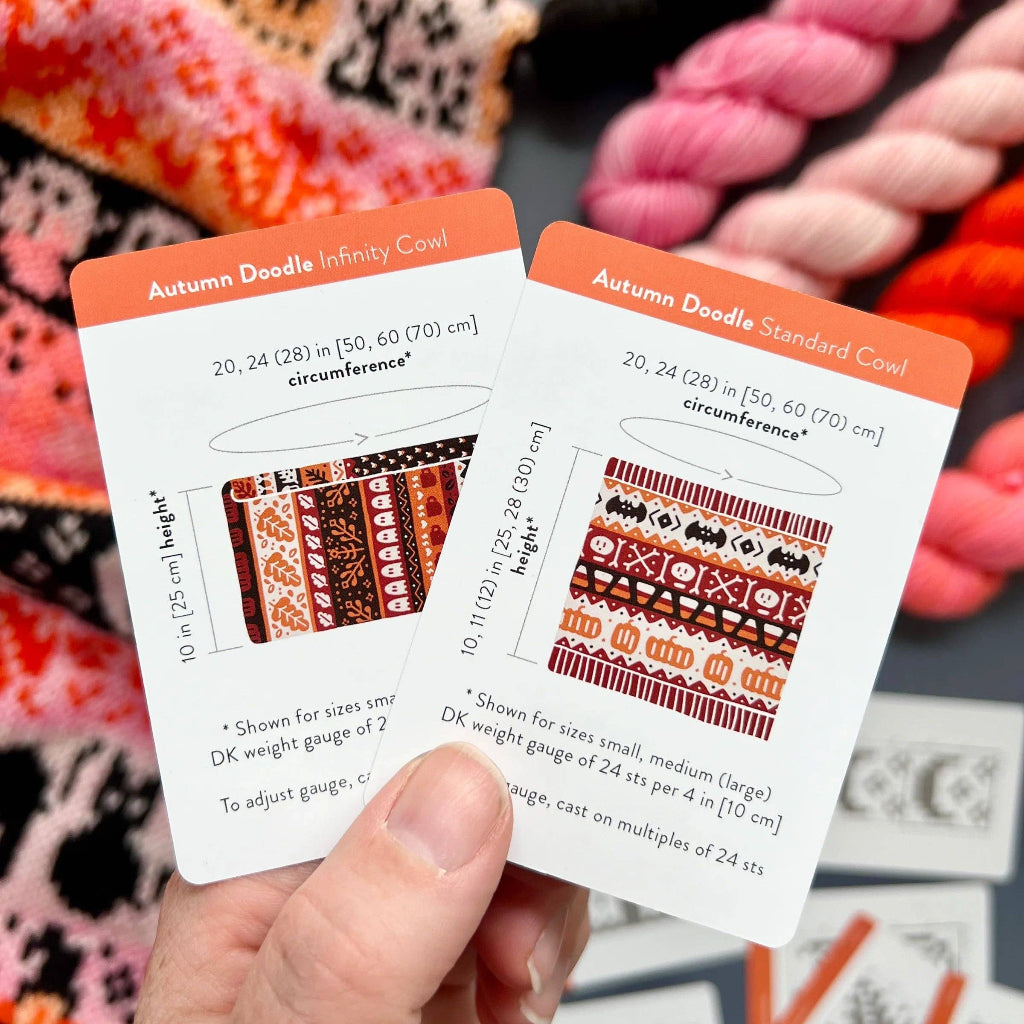 Autumn Doodle Card Deck by Pacific Knit Co.