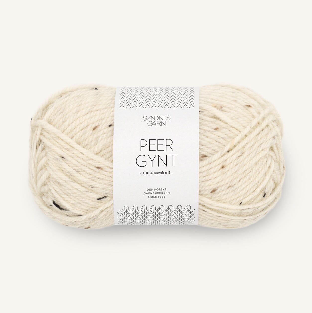 ball of natural tweed yarn