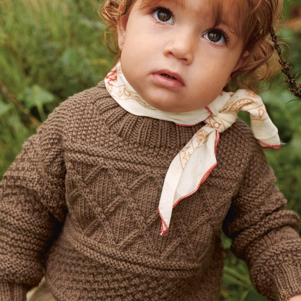 Guernsey Sweater Baby Knitting Pattern Sandnes Garn Tangled Yarn