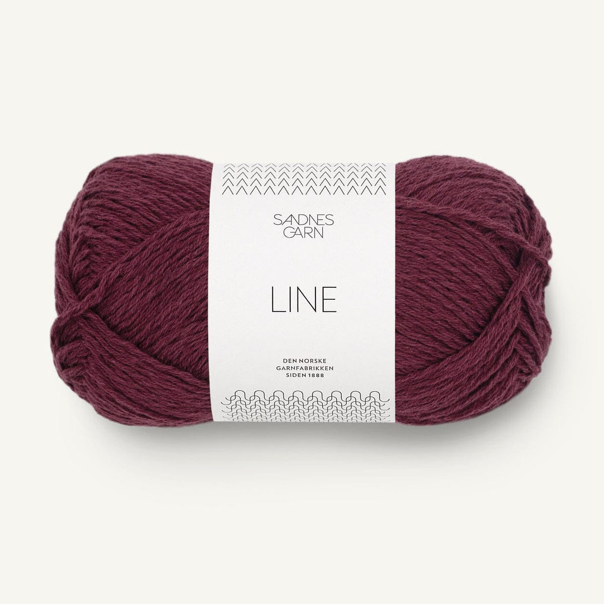Sandnes Garn Linen Knitting Yarn Burgundy