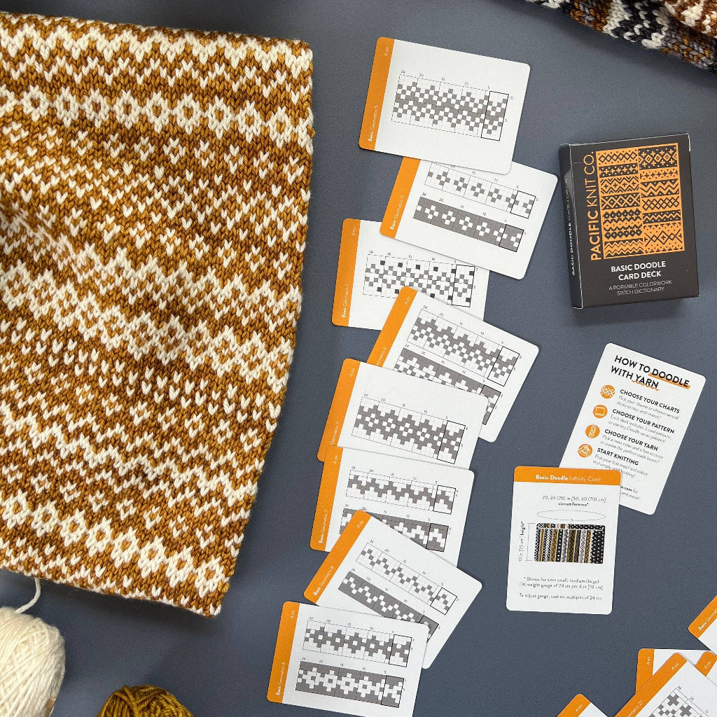 Basic Doodle Card Deck by Pacific Knit Co.