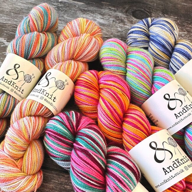 AndKnit | Self Striping Sock Yarn | Tangled Yarn UK