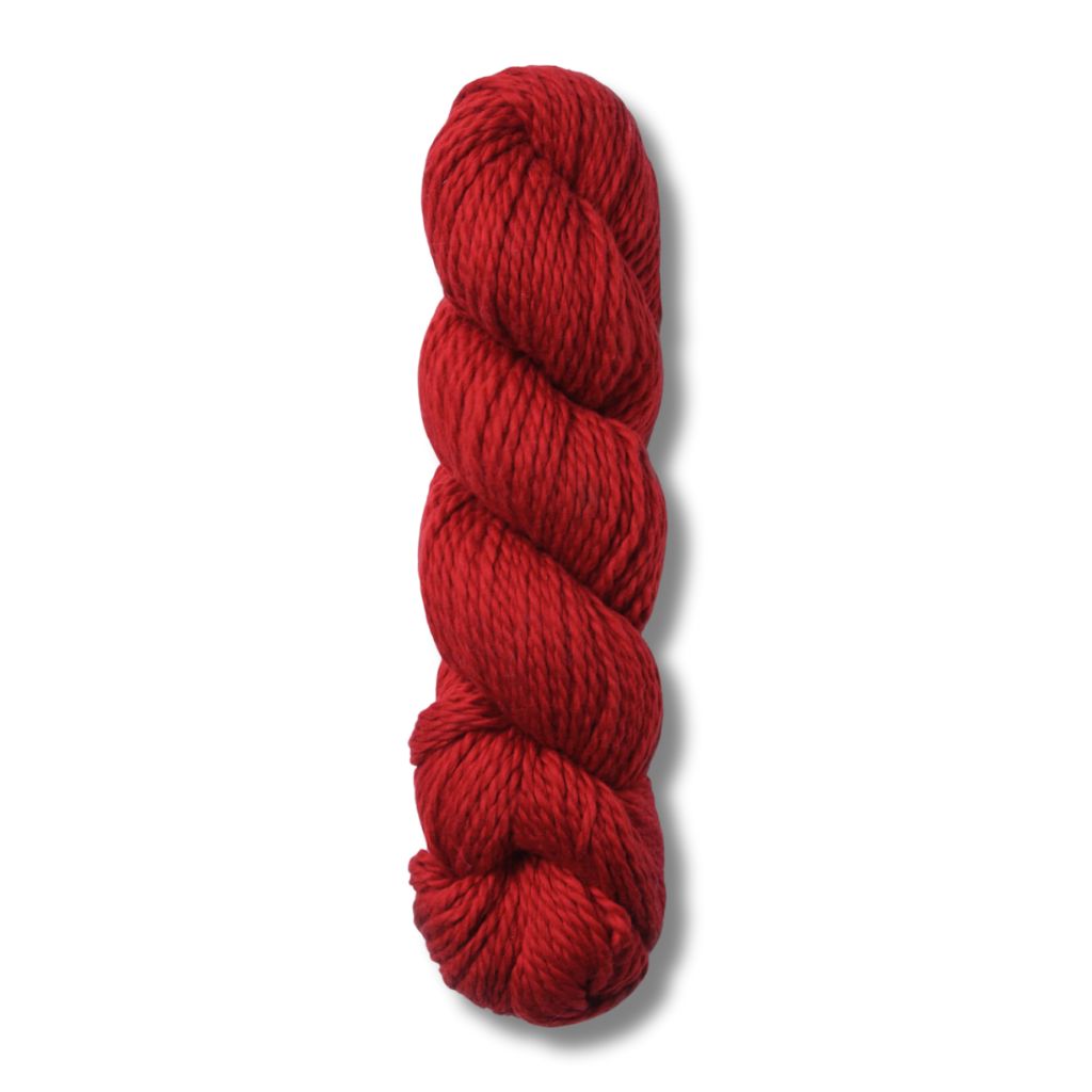 BSF Worsted Organic Cotton | True Red | Tangled Yarn UK
