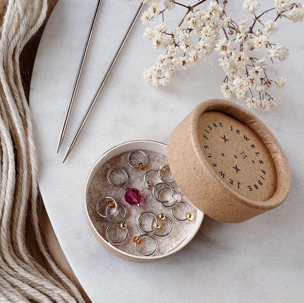 Fibre Jewels Stitch Markers