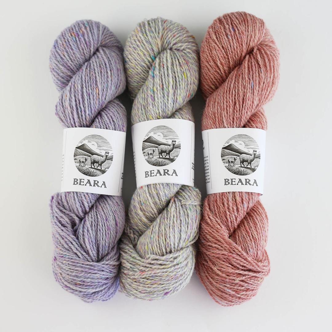 Beara DK yarn by Hey Mama Wolf – skein of Irish wool and alpaca in natural colours