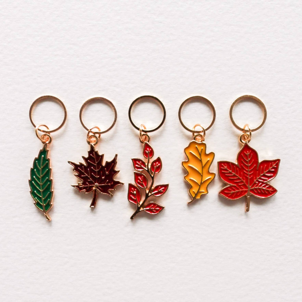 Leaves Stitch Markers | Hello Kim | Tangled Yarn UK