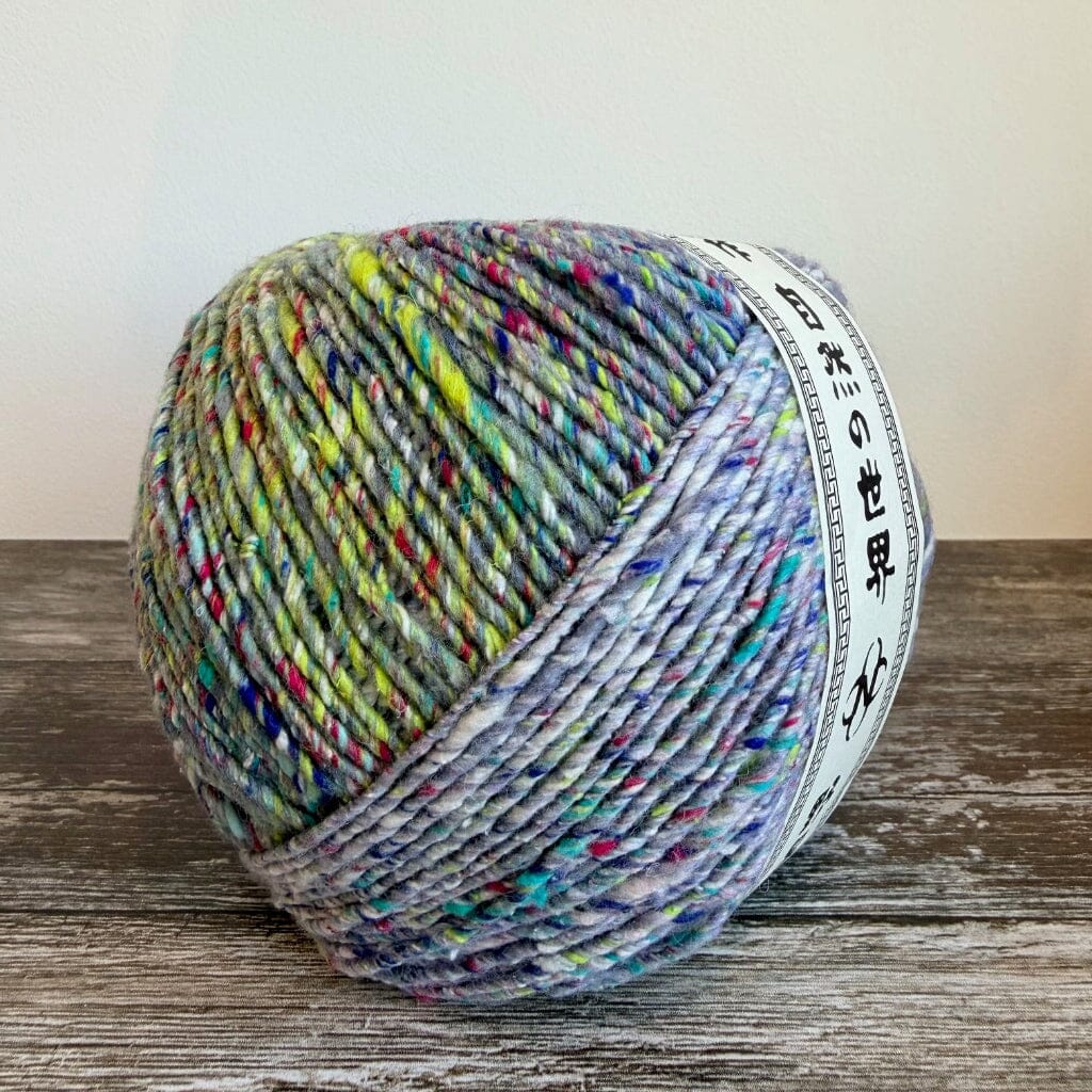 Multicoloured speckle noro silk yarn