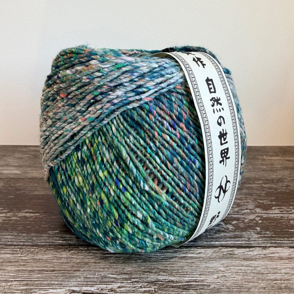 Green Speckle silk noro yarn