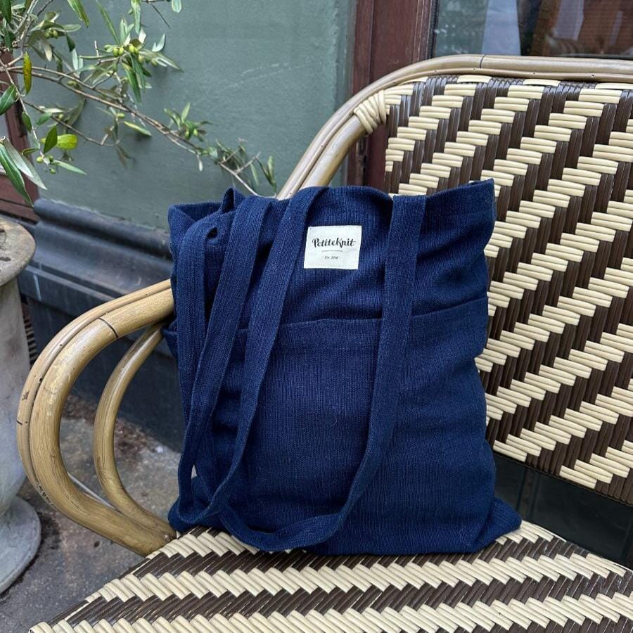 PetiteKnits Knitters Tote Bag Night Sky | Tangled Yarn UK
