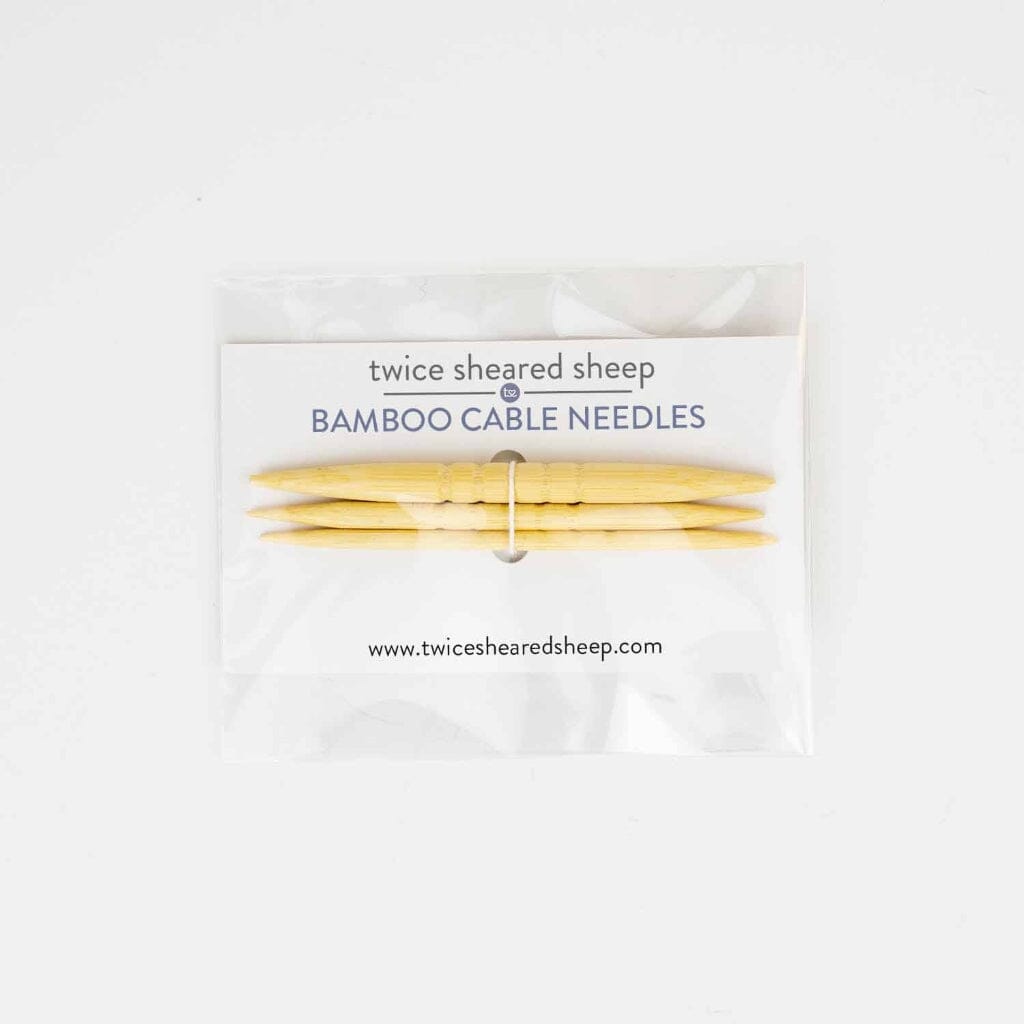 Shortie Bamboo Cable Needles | Tangled Yarn UK