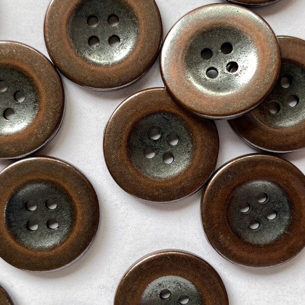 20mm - Simple Copper Metal Button