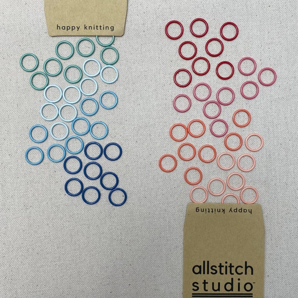 coloured stitch markers for knitting