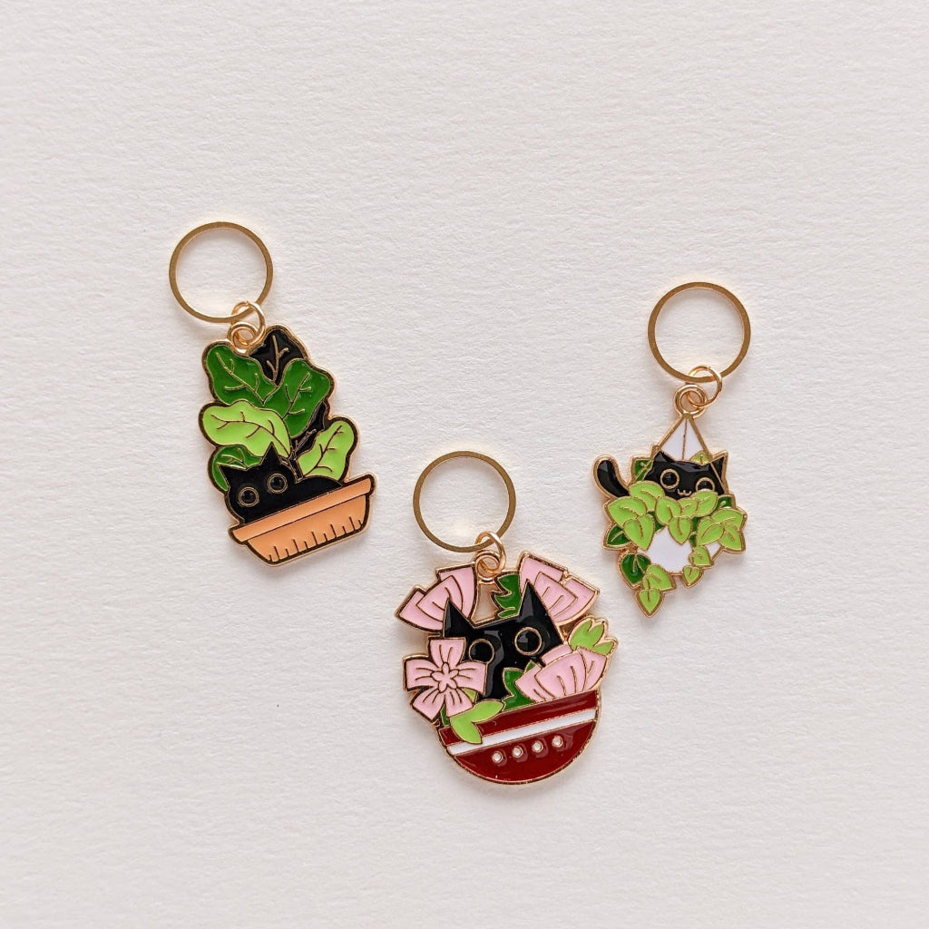 Wild Cat Stitch Markers | Hello Kim | Tangled Yarn UK