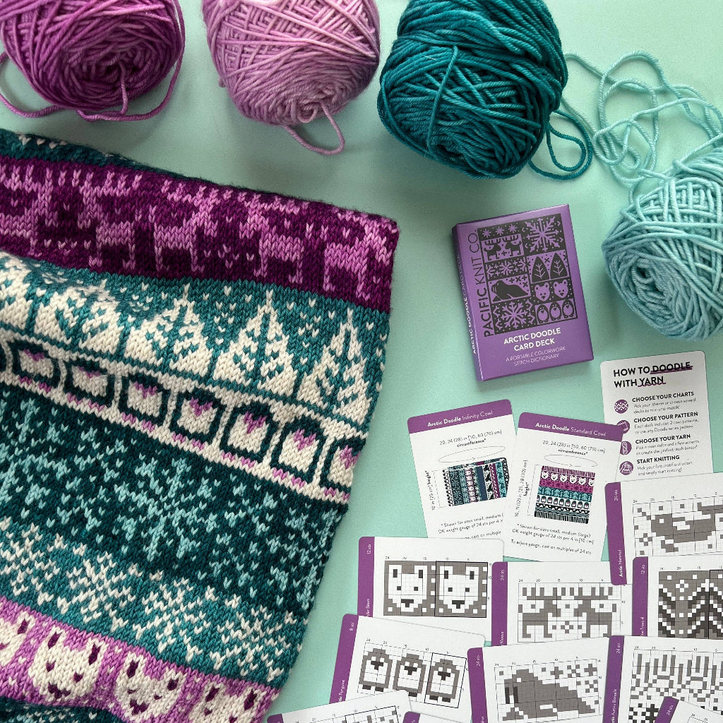 Arctic Doodle Card Deck by Pacific Knit Co.