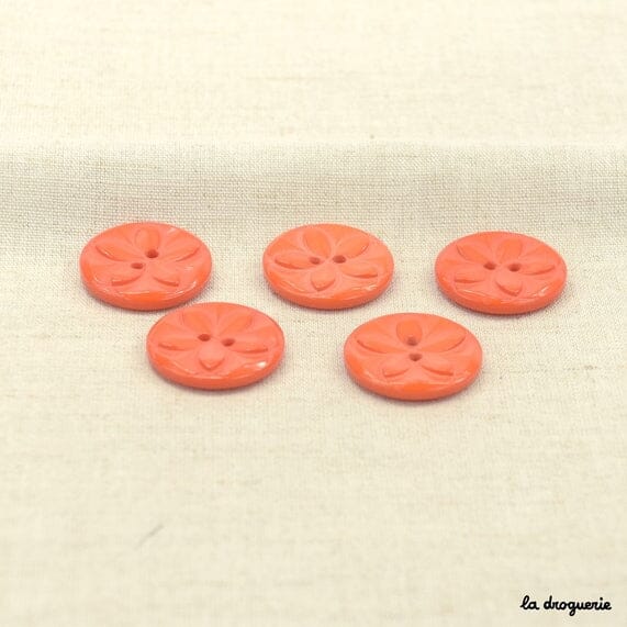 Flower Power 25 mm Button - La Droguerie - Tangled Yarn