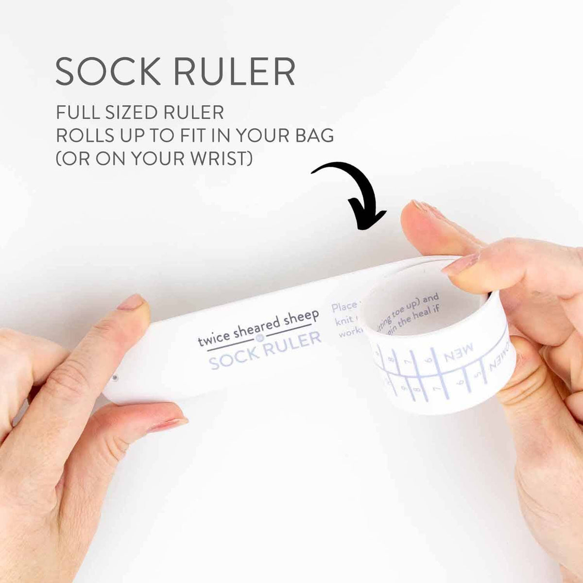 Sock Sizing Ruler
