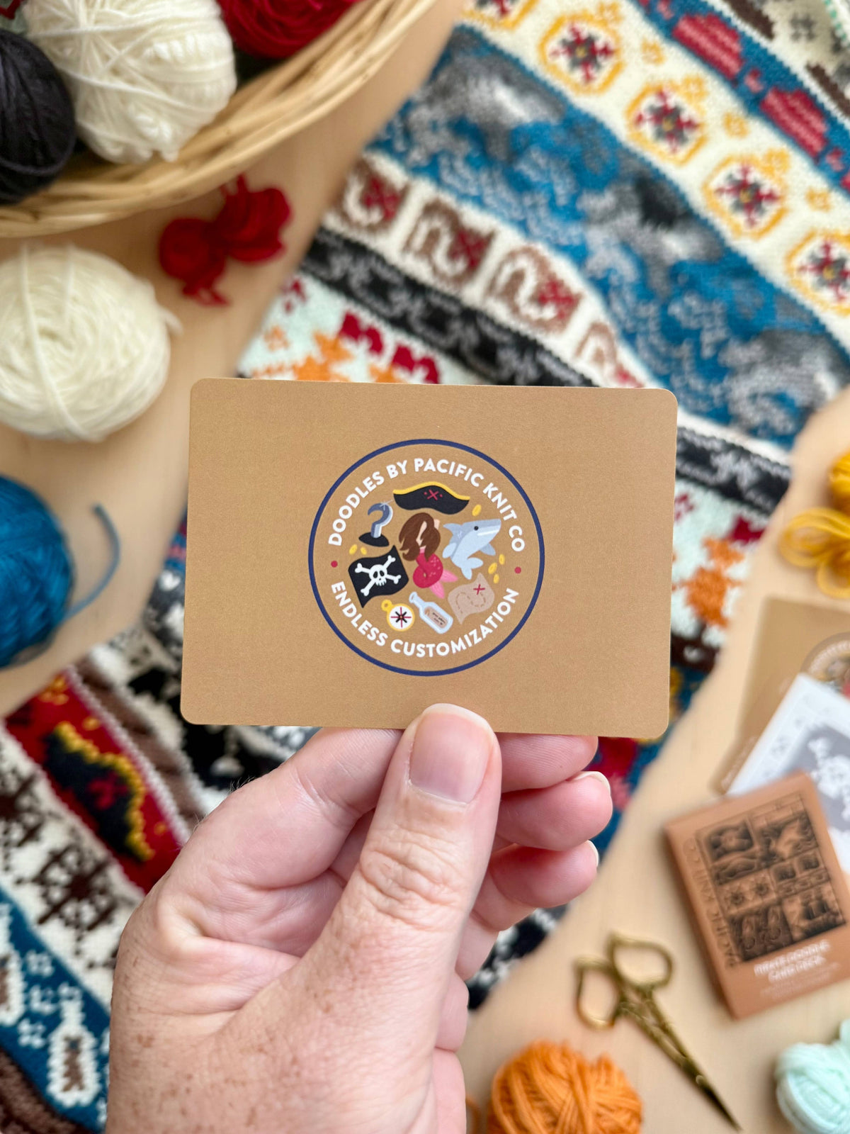 Pirate Doodle Card Deck by Pacific Knit Co.