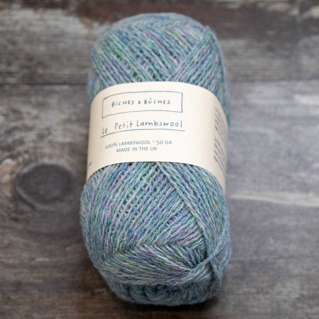 Biches & Bûches Biches & Bûches Le Petit Lambswool - Green Pink Turquoise  - 4ply Knitting Yarn