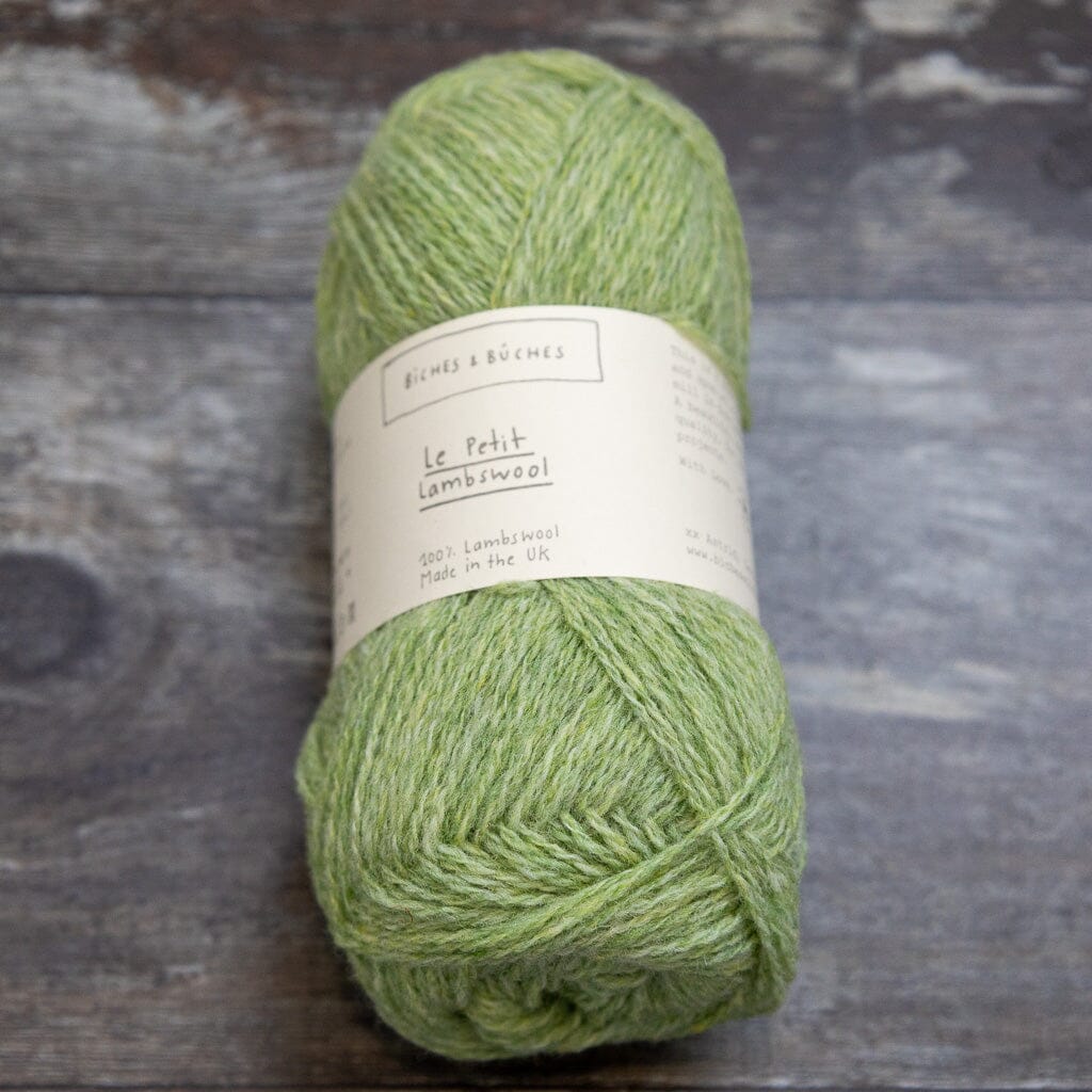 Biches &amp; Bûches Biches &amp; Bûches Le Petit Lambswool - Light Green - 4ply Knitting Yarn