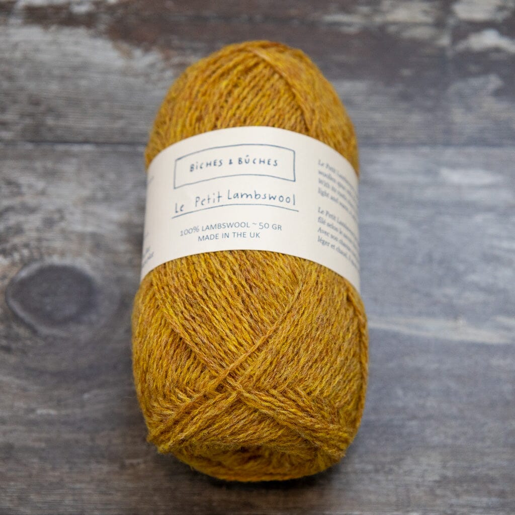 Biches & Bûches Biches & Bûches Le Petit Lambswool - Yellow Mustard - 4ply Knitting Yarn
