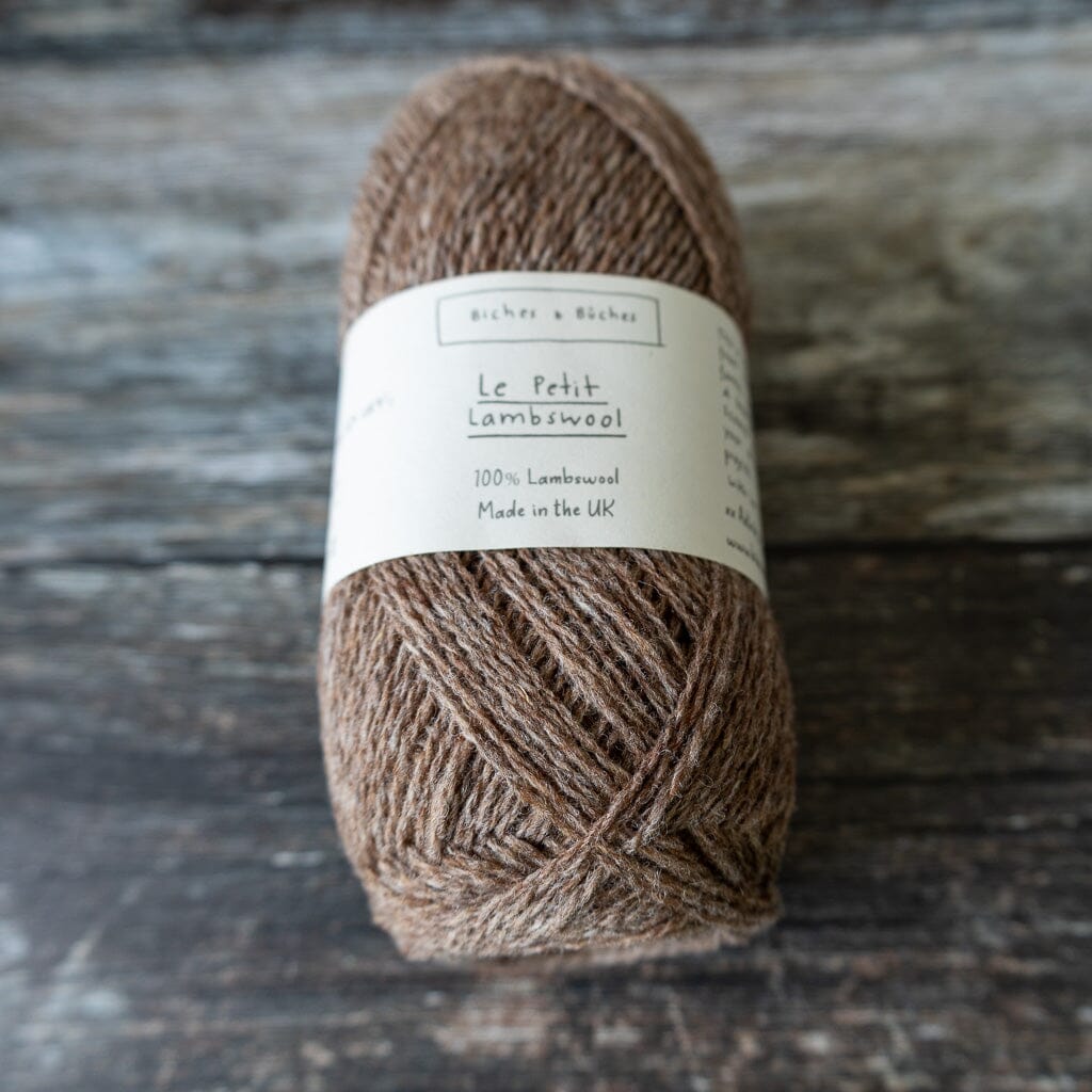 Biches & Bûches Biches & Bûches Le Petit Lambswool - Light Brown - 4ply Knitting Yarn