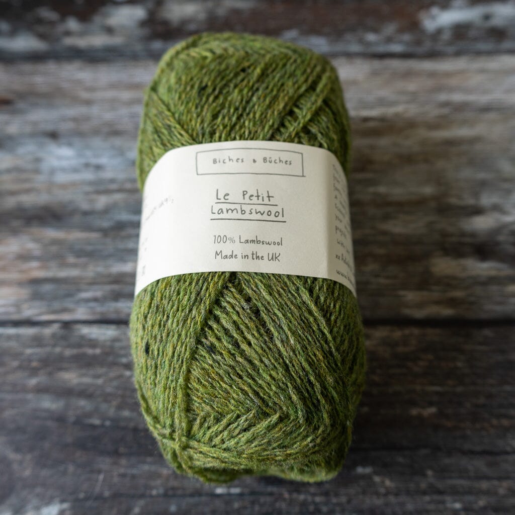 Biches & Bûches Biches & Bûches Le Petit Lambswool - Medium Green Grey - 4ply Knitting Yarn