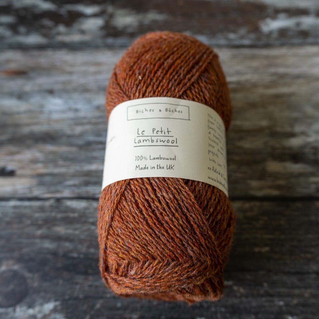 Biches & Bûches Biches & Bûches Le Petit Lambswool - Red Brown - 4ply Knitting Yarn