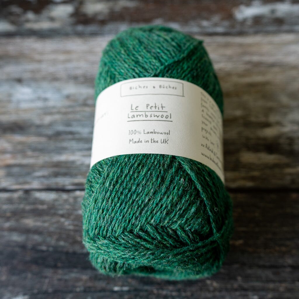 Biches & Bûches Biches & Bûches Le Petit Lambswool - Forest Green - 4ply Knitting Yarn