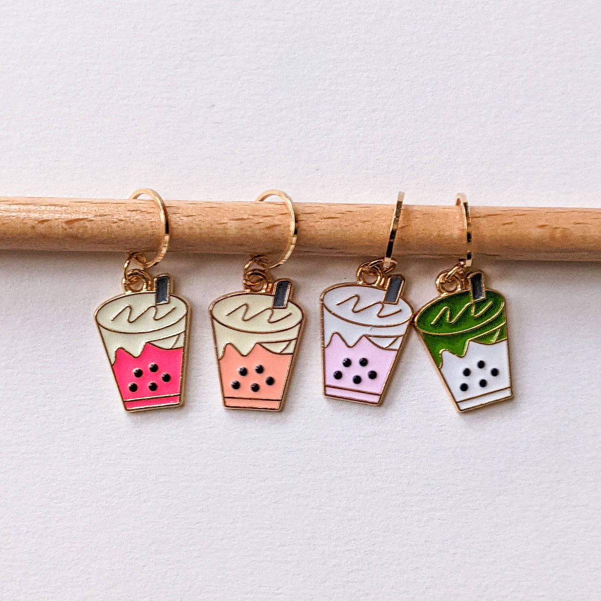 Bubble Tea Stitch Markers | Hello Kim | Tangled Yarn UK