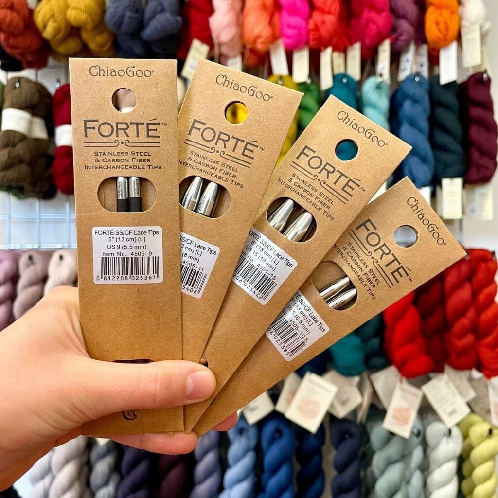 Chiaogoo Forte 5&quot; Needle Tips | Tangled Yarn UK