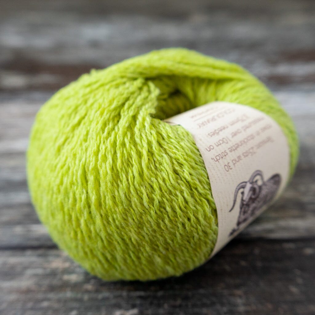 Ball of Lalland DK in chartreuse