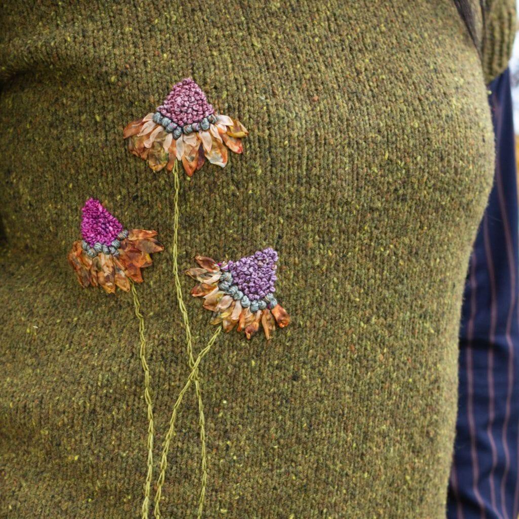 Embroidery on Knits by Judit Gummlich - Tangled Yarn