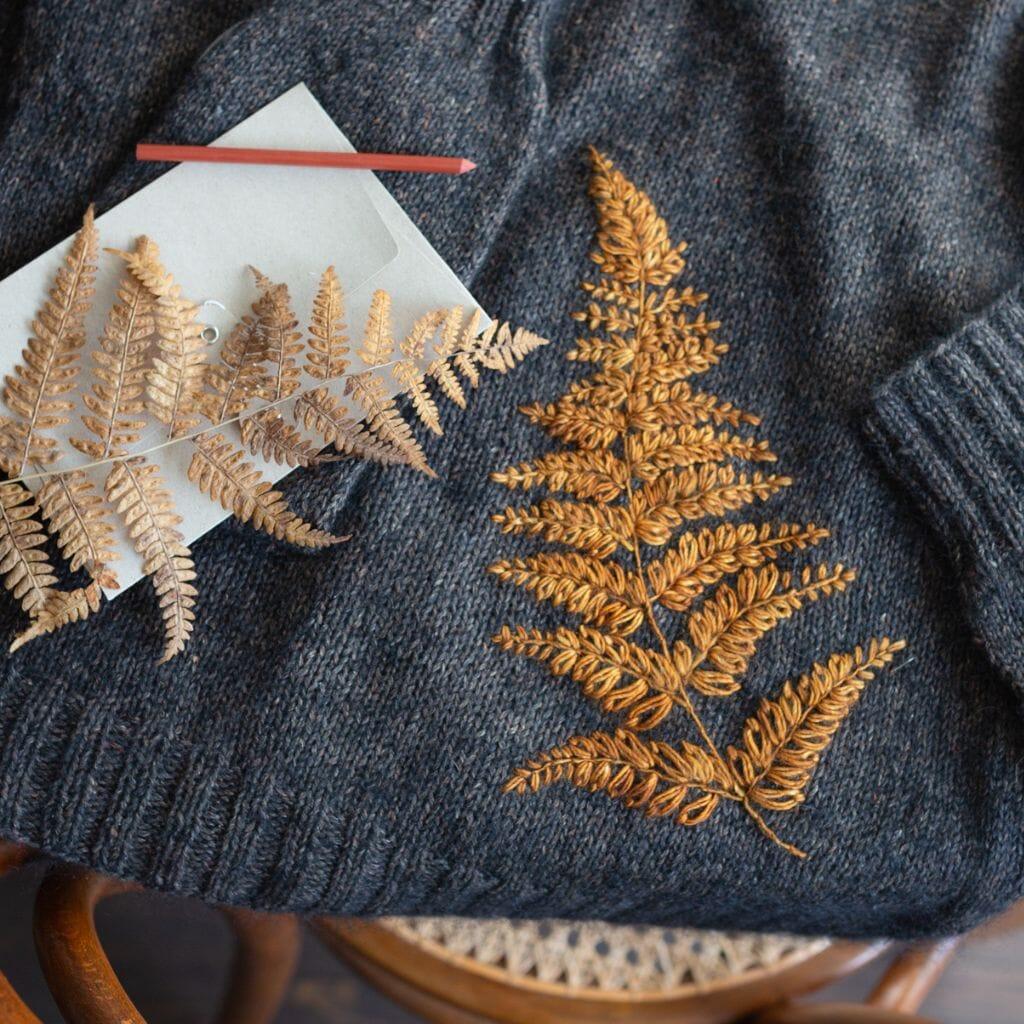 Embroidery on Knits by Judit Gummlich - Tangled Yarn