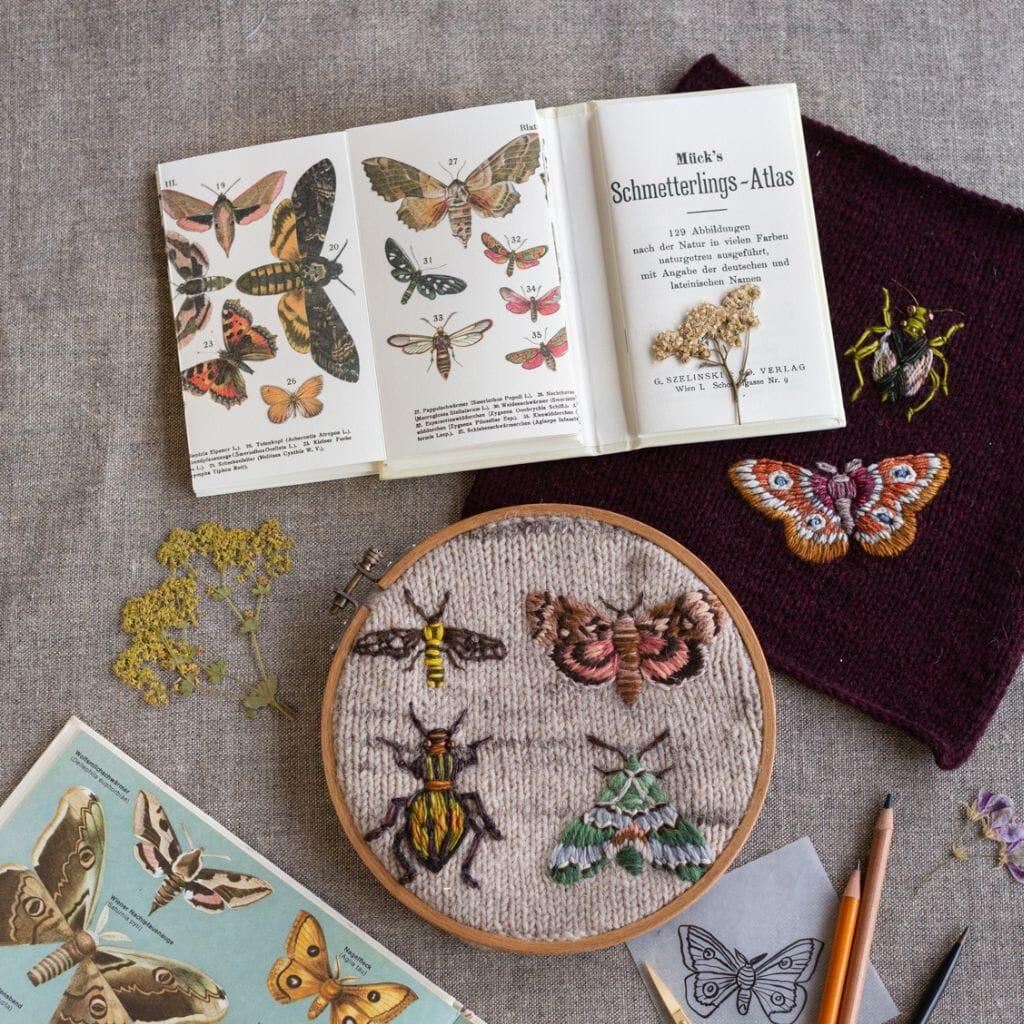 Embroidery on Knits by Judit Gummlich - Tangled Yarn