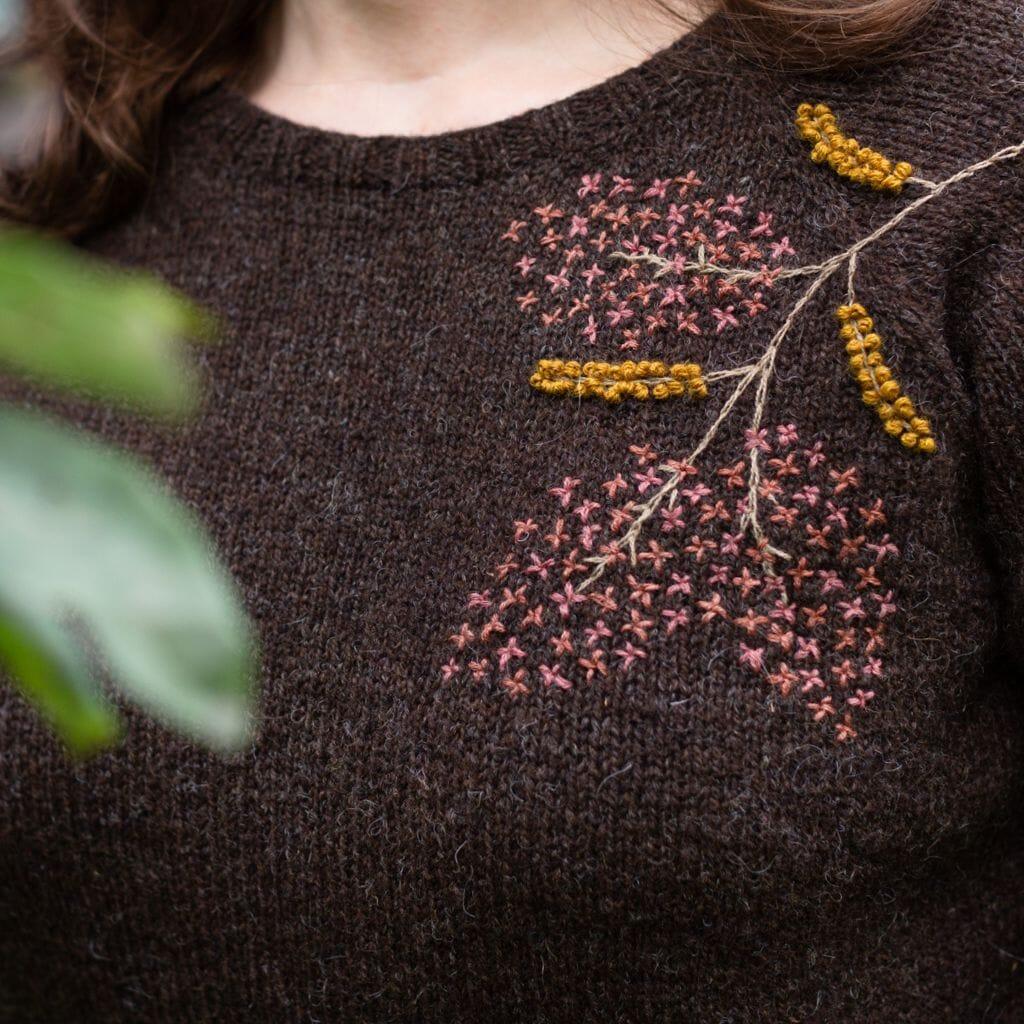 Embroidery on Knits by Judit Gummlich - Tangled Yarn
