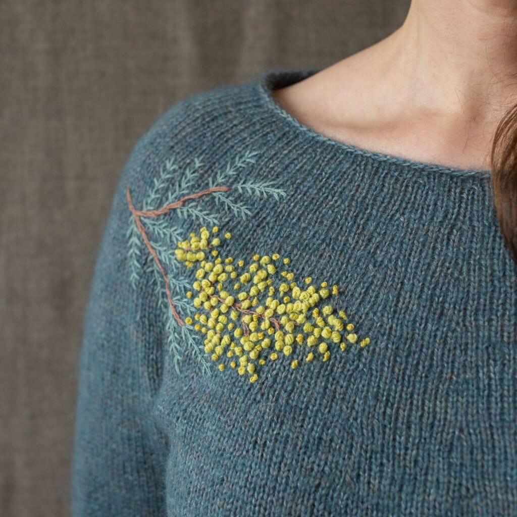 Embroidery on Knits by Judit Gummlich - Tangled Yarn