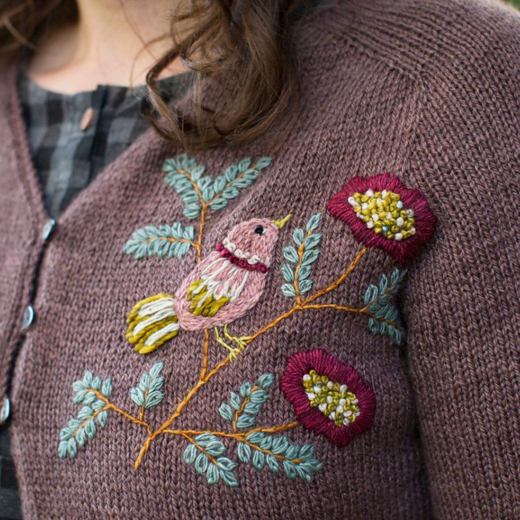 Embroidery on Knits by Judit Gummlich - Tangled Yarn