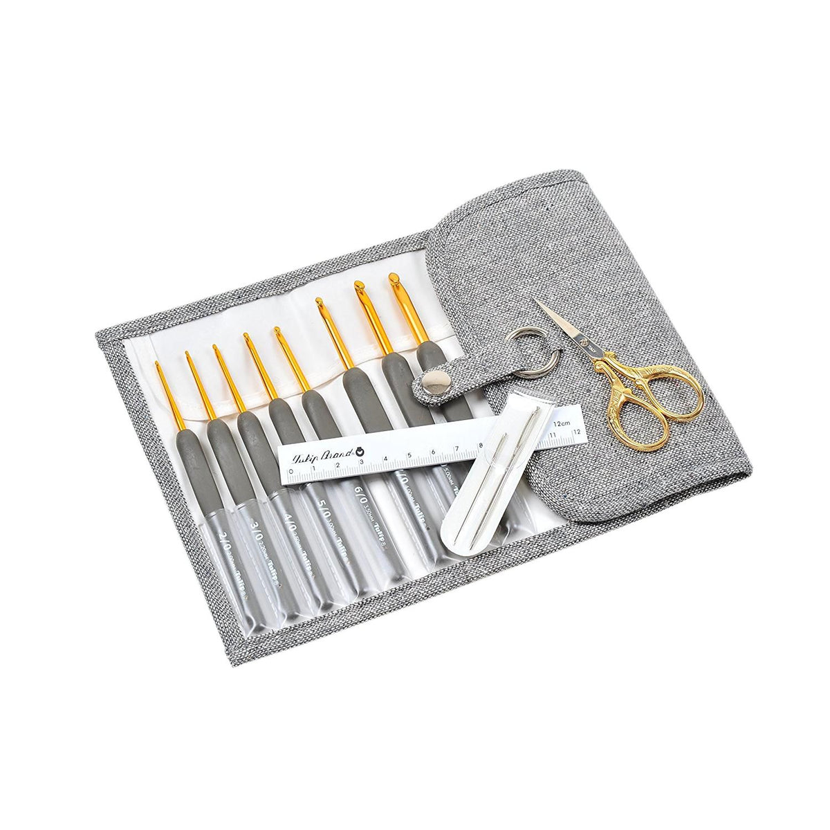 Tulip Dark Ergonomic Etimo Crochet Set